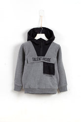 Leathered Cap Sweetshirt